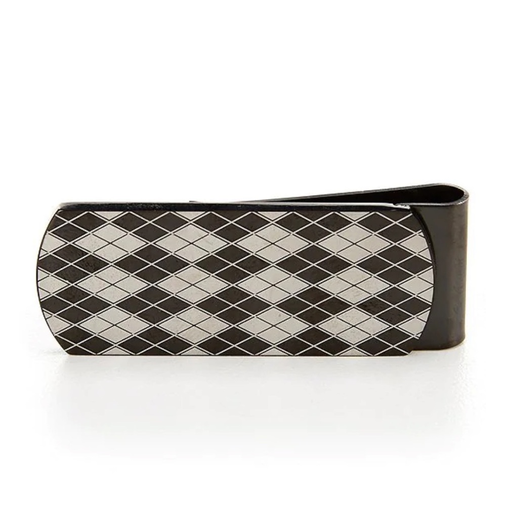 Murano Argyle Stainless Steel Money Clip